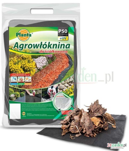 Agrowłóknina do ściółkowania P50 czarna 1,6x10m
