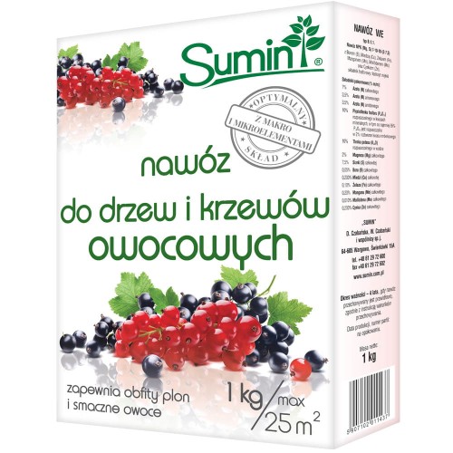 NAWÓZ do drzew i krzewów owocowych 1kg Sumin 